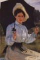 Porträt nadezhda Repina die Tochter 1900 Ilya Repin s Künstler